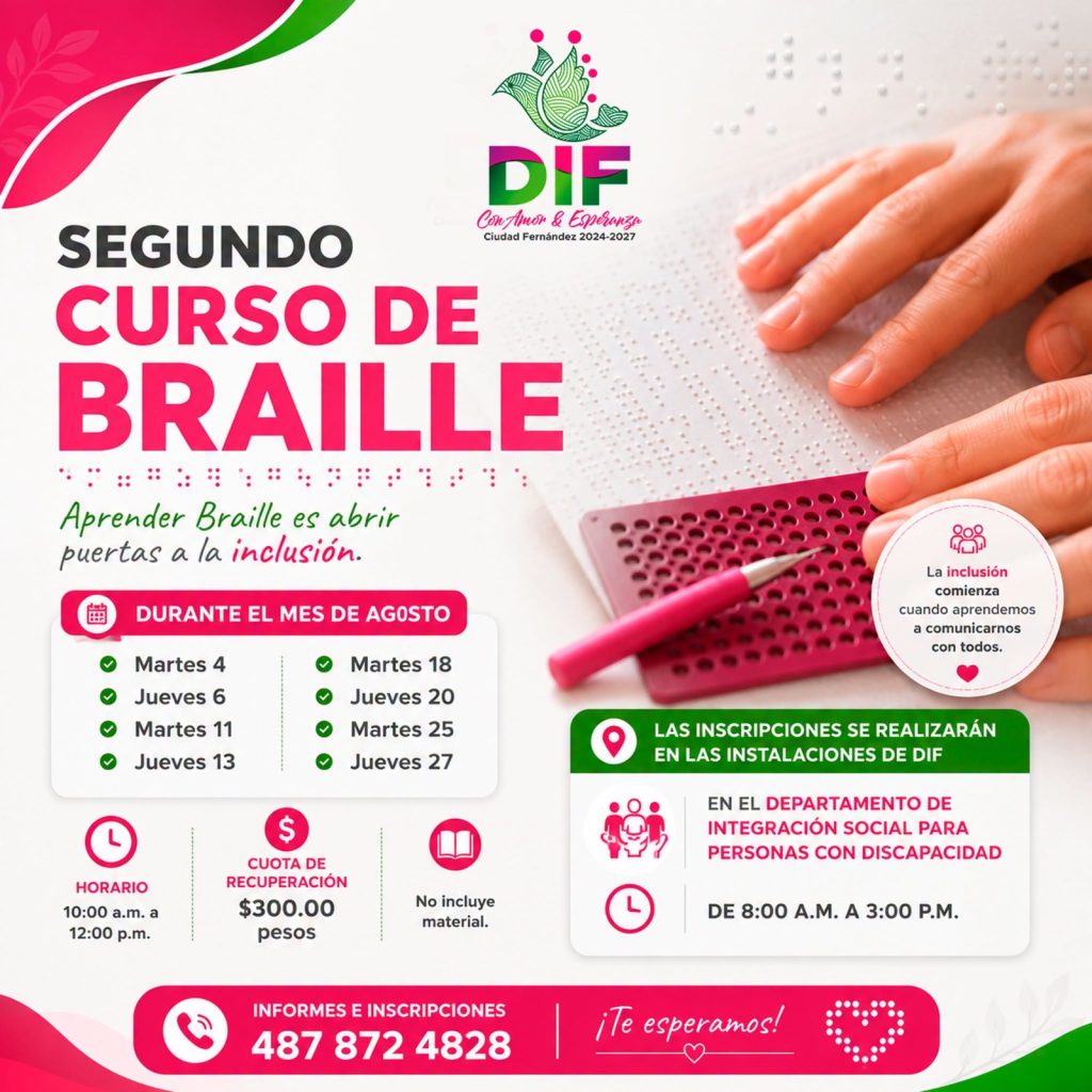  ¡Aprende Braille y sé parte de una sociedad más incluyente!